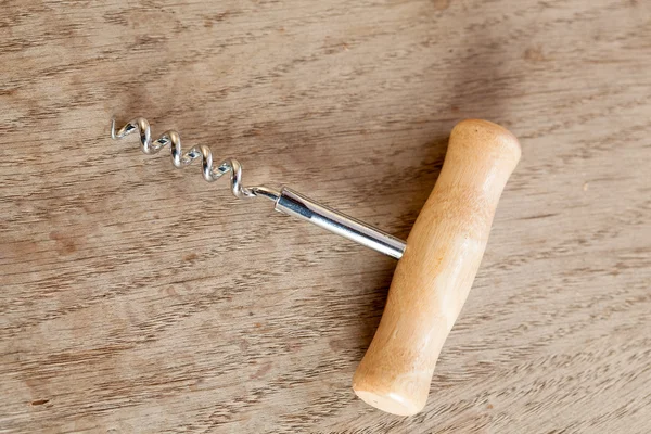 Corkscrew on a table