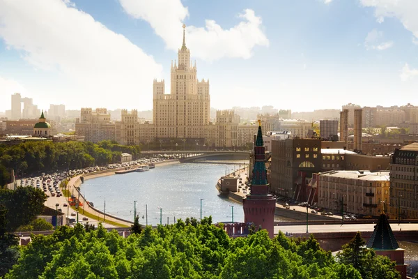 Beautiful view on Kotelnicheskaya embankment