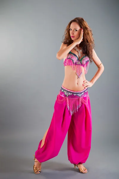 Girl in Pink Orient Dance Costume