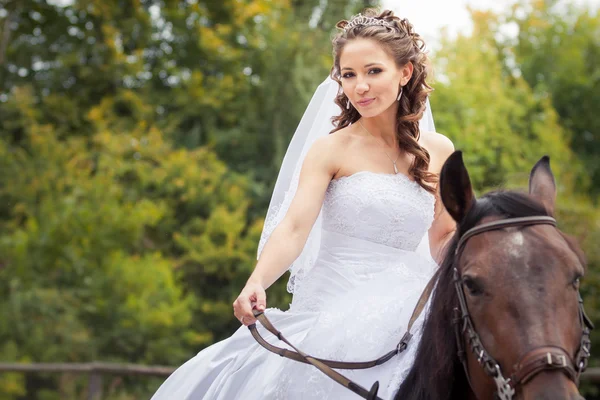 Bride on horse