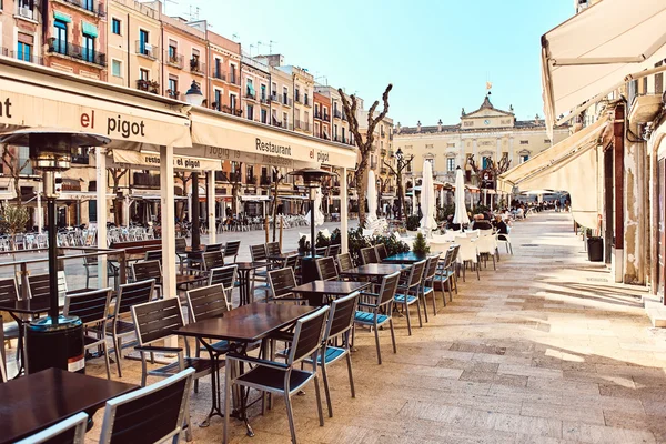 Town square in the old town center of Tarragona. Spain