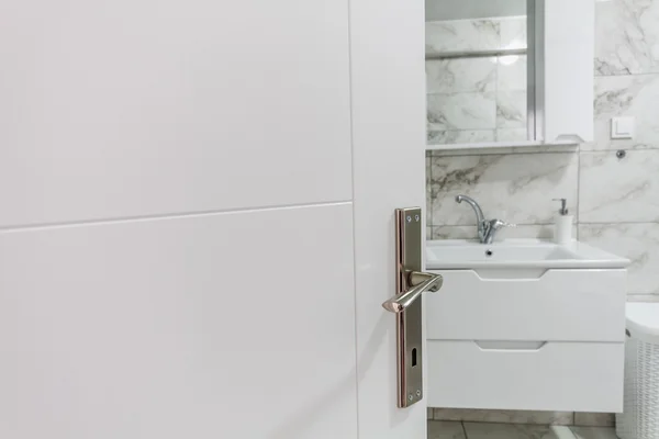 White Sink, Faucet and Closet