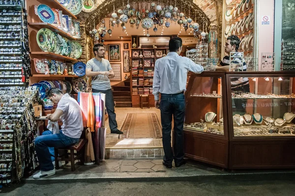 People Shopping in the Grand Bazar in Istanbul, Turkey