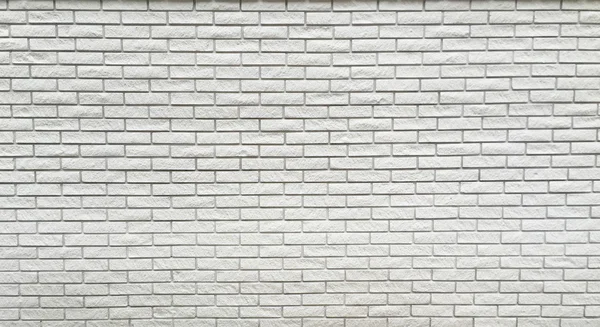 Wide view of white brick wall