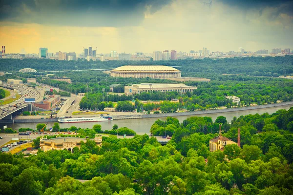 Moscow River, Luzhniki sports complex