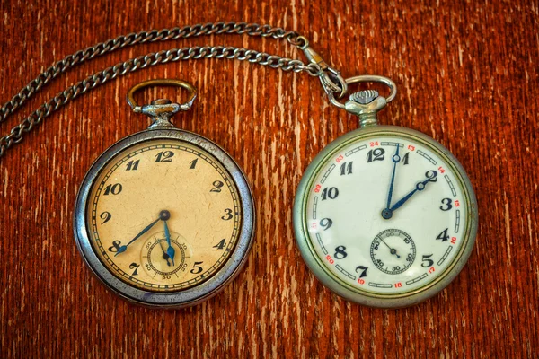 Real vintage pocket watch with chain