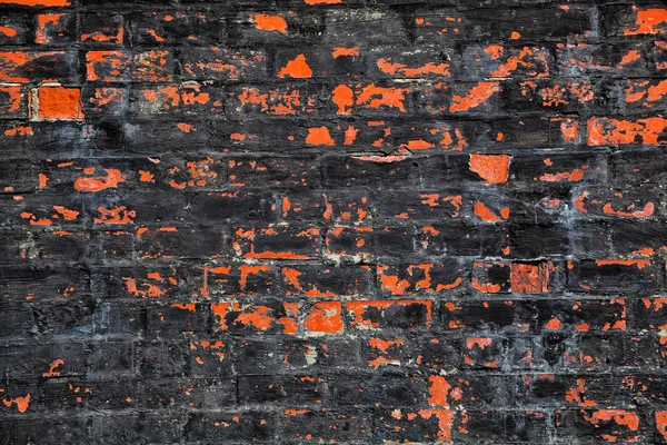 Background texture of red and black brick wall