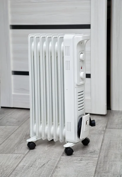 An electric heater in the room