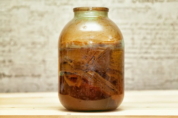 Natural kombucha fermented tea beverage healthy organic drink