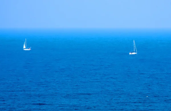 Racing yacht in a sea