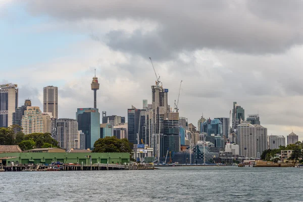 View of Barangaroo, New South Wales on a cloudy day