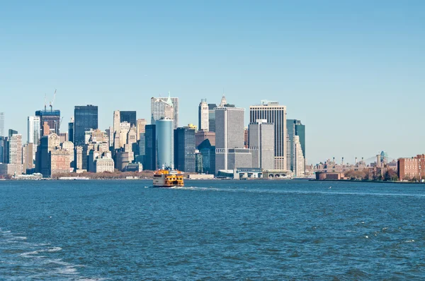 Staten Island Ferry with New York City Skyline