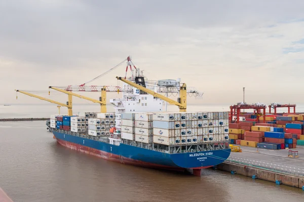 Container Ship in Port of Buenos Aires, Argentina