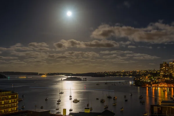 Sydney Harbour in the moonlight