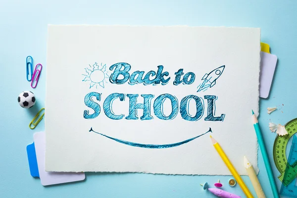 Art welcome Back To School Banner; School Supplies Tumblr