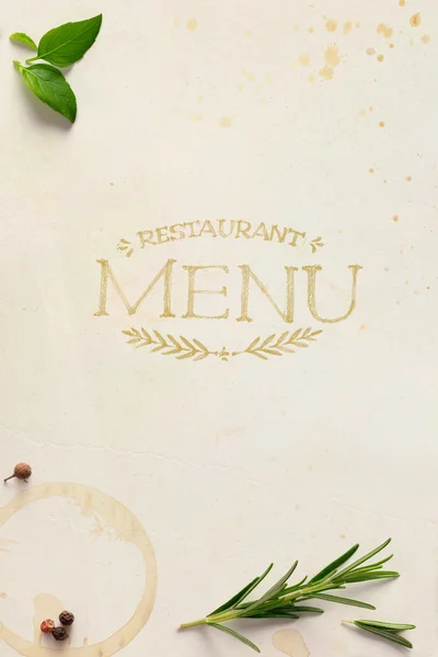Art Traditional Italian home restaurant menu background