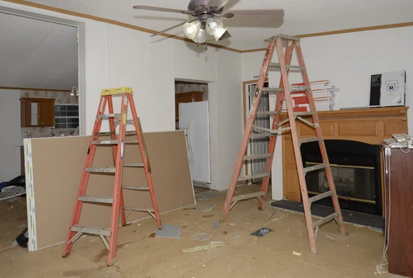 Interior Repair of a Mobile Home