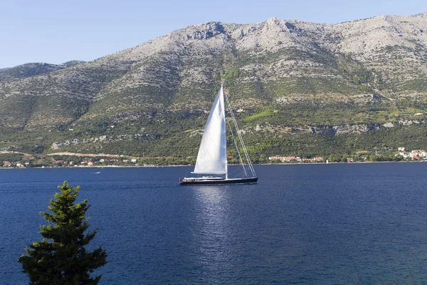 Sailboat at the sea in Croatia