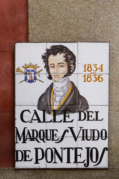 Madrid street sign