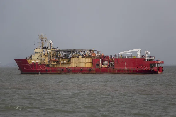 Industrial ship in the waters of Mumbai