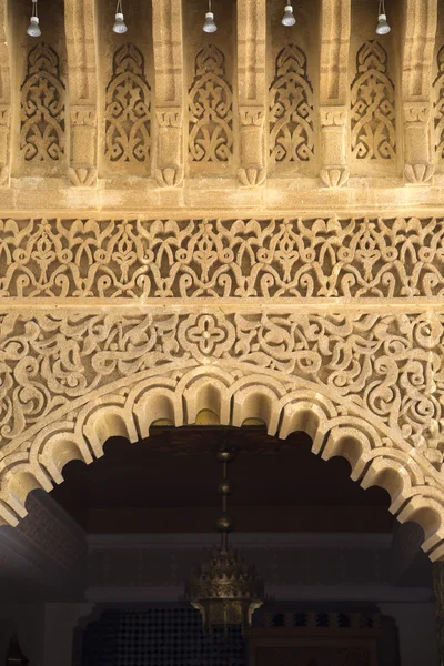 Arabic shape on the building in Rabat, Morocco