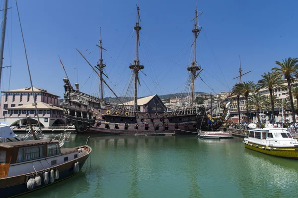 Il Galeone Neptune pirate ship in Genoa, Italy