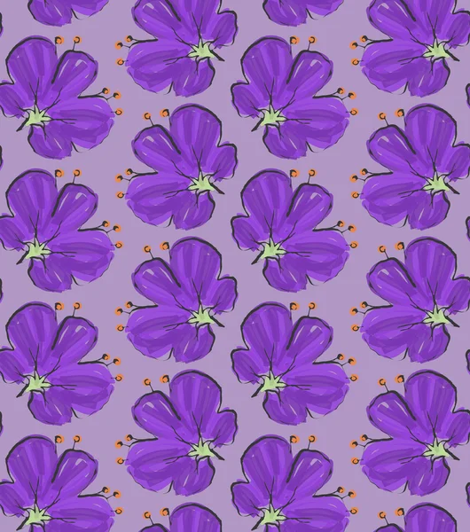 Big purple flower on solid purple