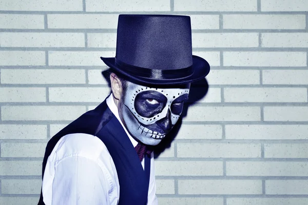 Man with a mexican calaveras makeup