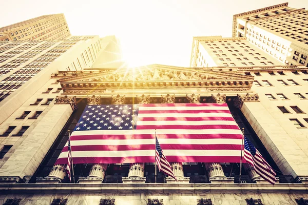 Wall Street New York Stock Exchange Entrance