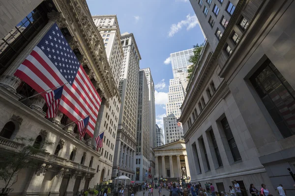 Famous New York Stock Exchange on Wall Street