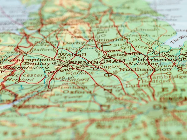 Map detail with selective focus