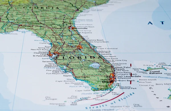 Map of Florida, USA