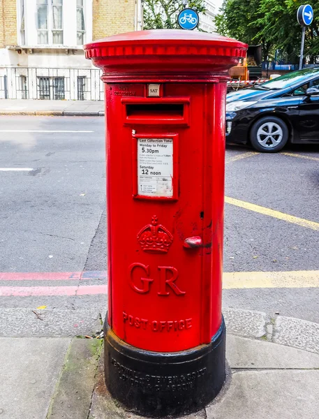 Red mail box in London (HDR)