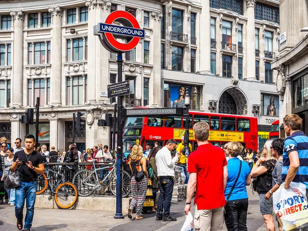 Oxford Circus tube station in London (HDR)