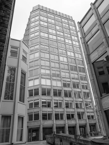 Black and white Economist building in London