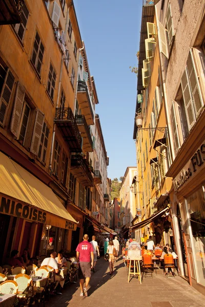 Narrow streets in Nice