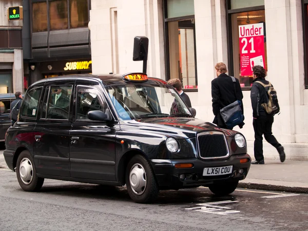 Black taxi car in London