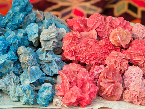 Colored desert roses in Tunisia
