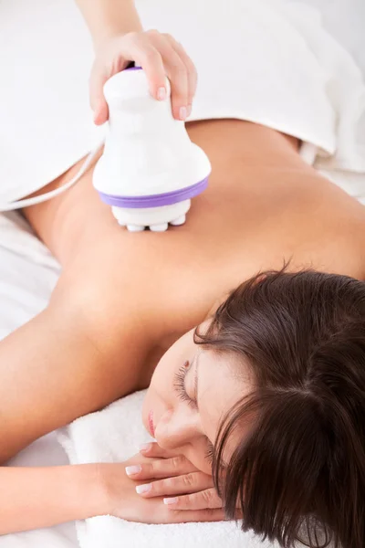 Young woman having massage