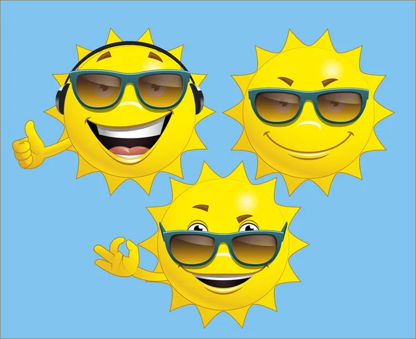 Sun cartoon character