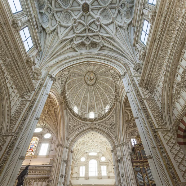 CORDOBA - SPAIN - JUNE 10, 2016 : Cathedral White Ceiling Dome M
