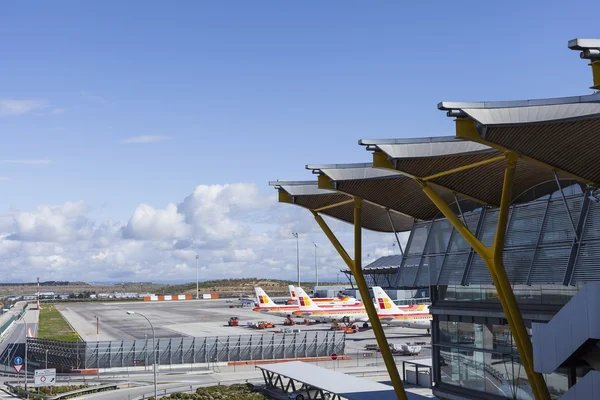 MADRID, SPAIN - FEBRUARY 16: Madrid Barajas airport, main intern