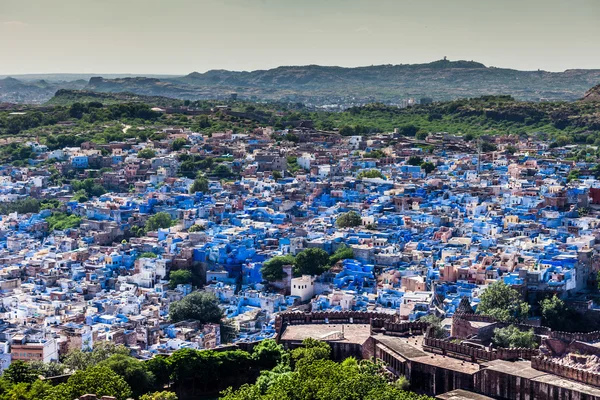 View of Jodhpur, the Blue City, from Mehrangarh Fort, Rajasthan, India
