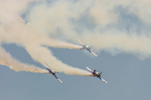 POZNAN, POLAND - JUNE 14: Aerobatic group formation 