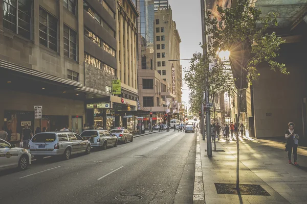 SYDNEY - OCTOBER 27: Tourists along city streets, October 27, 20