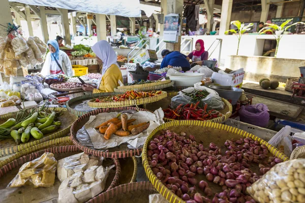 Open air fruit market in the village