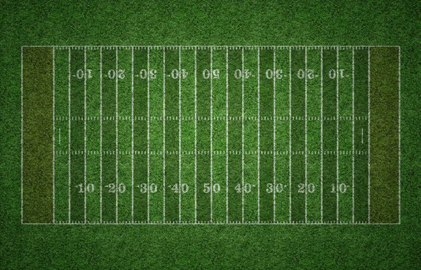 American Football Field on Grass