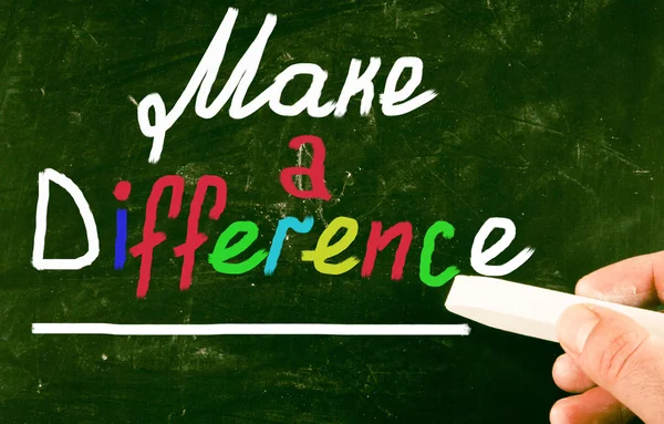 Make a difference concept