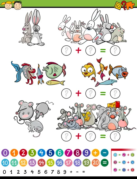 Cartoon mathematical game