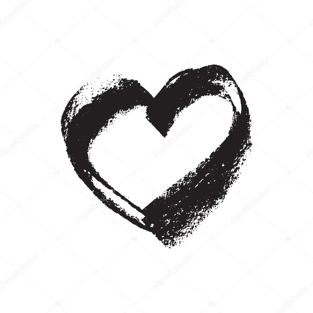depositphotos_72683199 stock illustration chalk texture heart shape